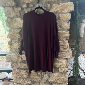 Bb Dakota/Steve Madden Oversized Maroon Sweater Dress